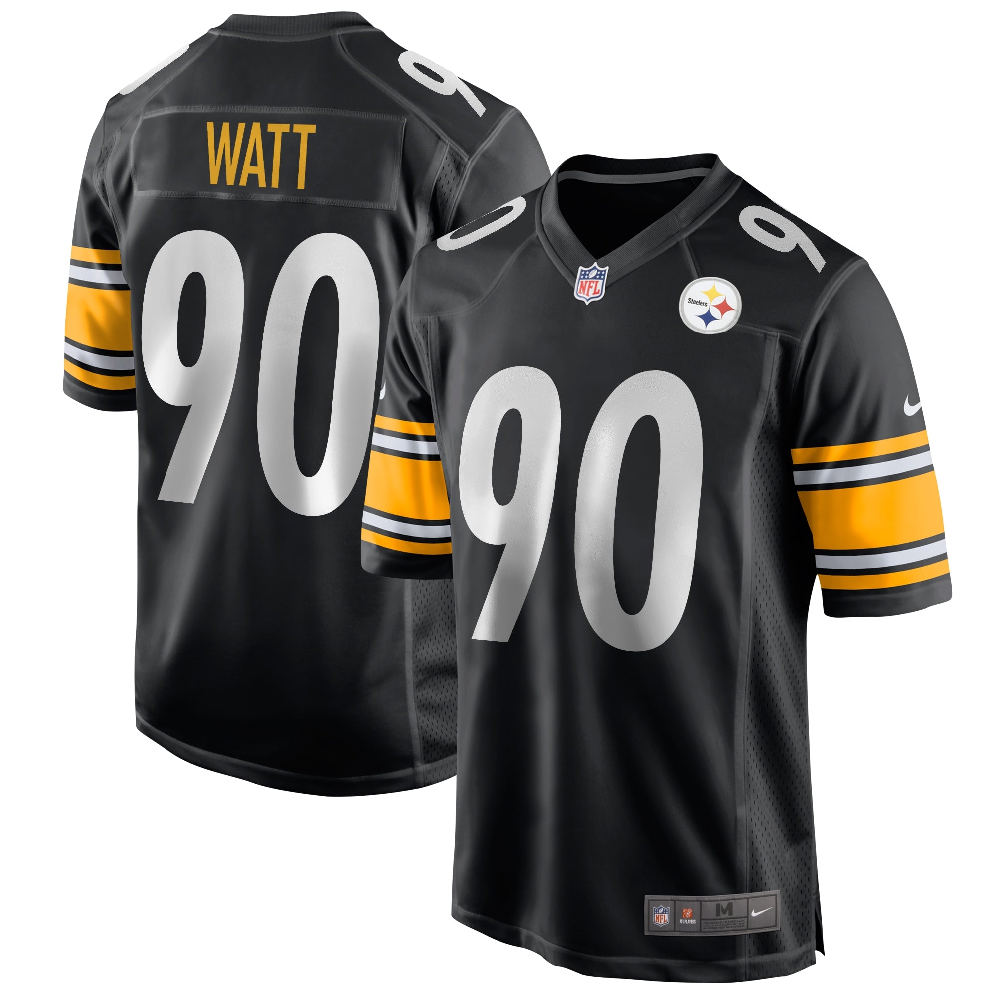 T.J. Watt Pittsburgh Steelers Nike Alternate 1933 Throwback Game Jersey - Gold/Black/White