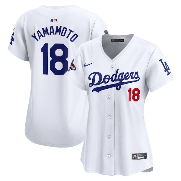 Yoshinobu Yamamoto Los Angeles Dodgers Nike Women's 2024 World Series Champions Home Limited Player Jersey - White
