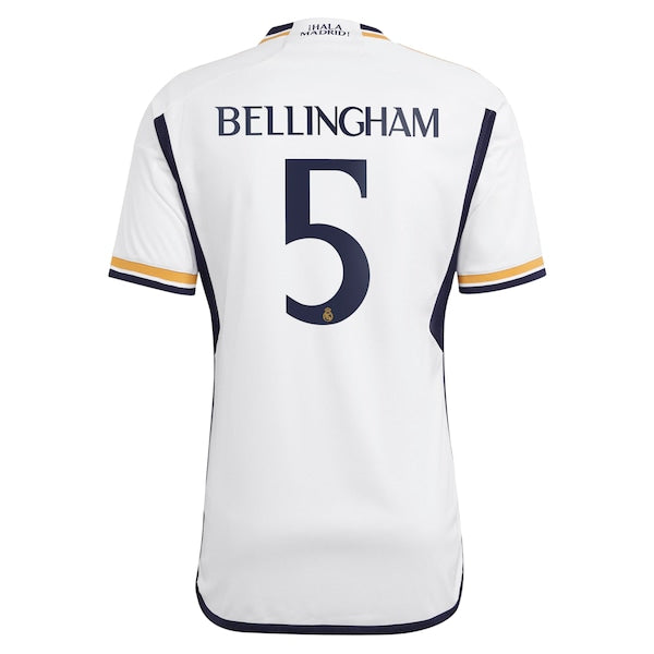 Jude Bellingham Los Merengues adidas 2023/24 Home Replica Jersey - White/Navy