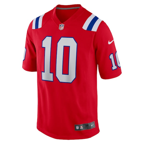 Drake Maye New England Patriots Nike 2024 NFL Draft First Round Pick Player Game Jersey - Red
