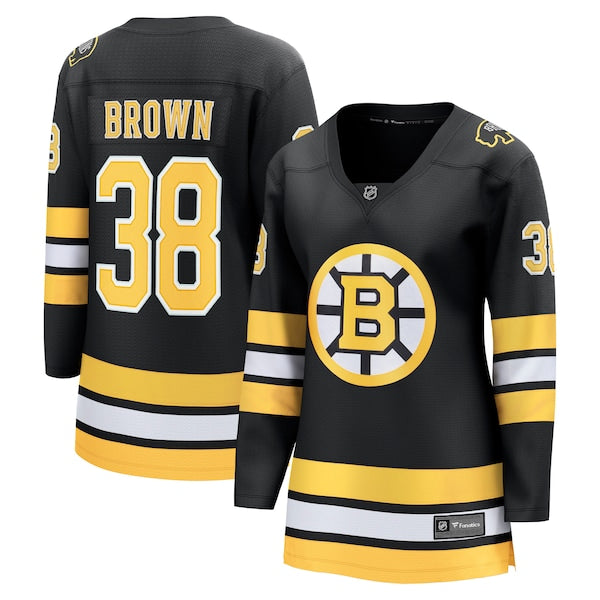 Patrick Brown Boston Bruins  Women's Home Breakaway Player Jersey - Black