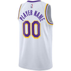 Los Angeles Lakers Nike 2020/21 Swingman Custom Jersey - Association Edition - White
