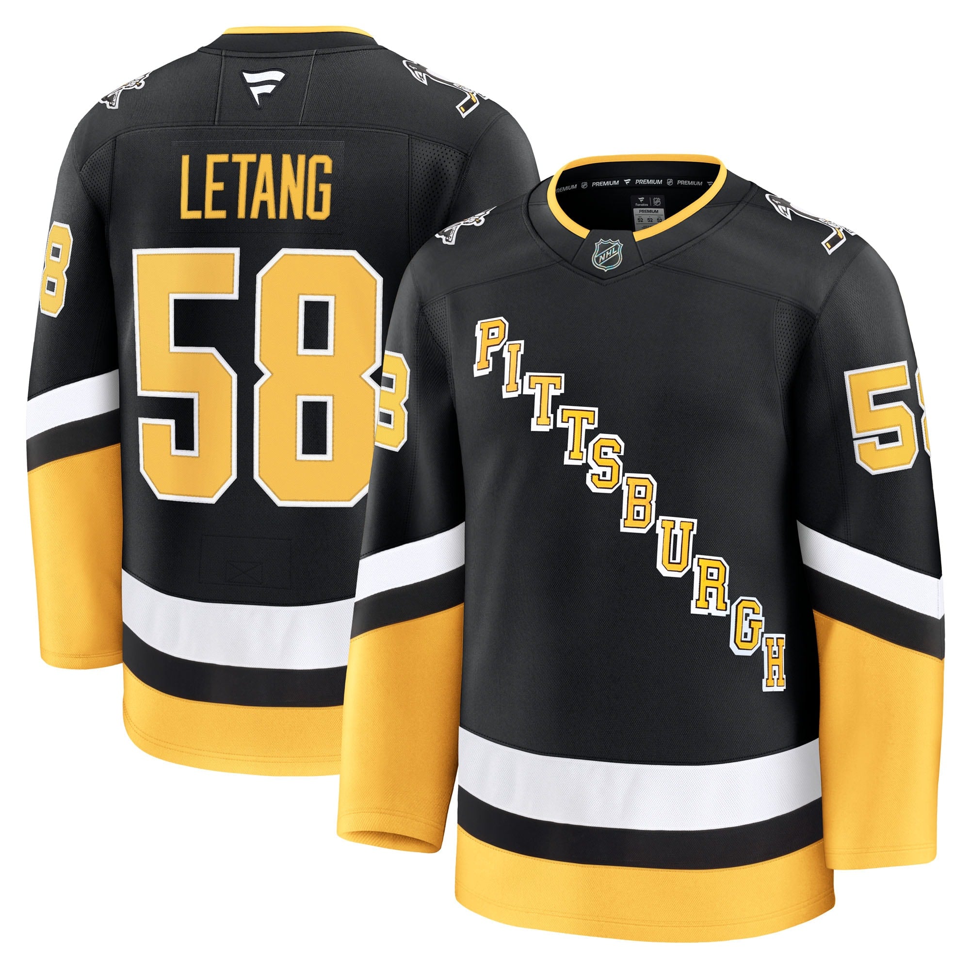 Kris Letang Pittsburgh Penguins   Premium Jersey - White/Black