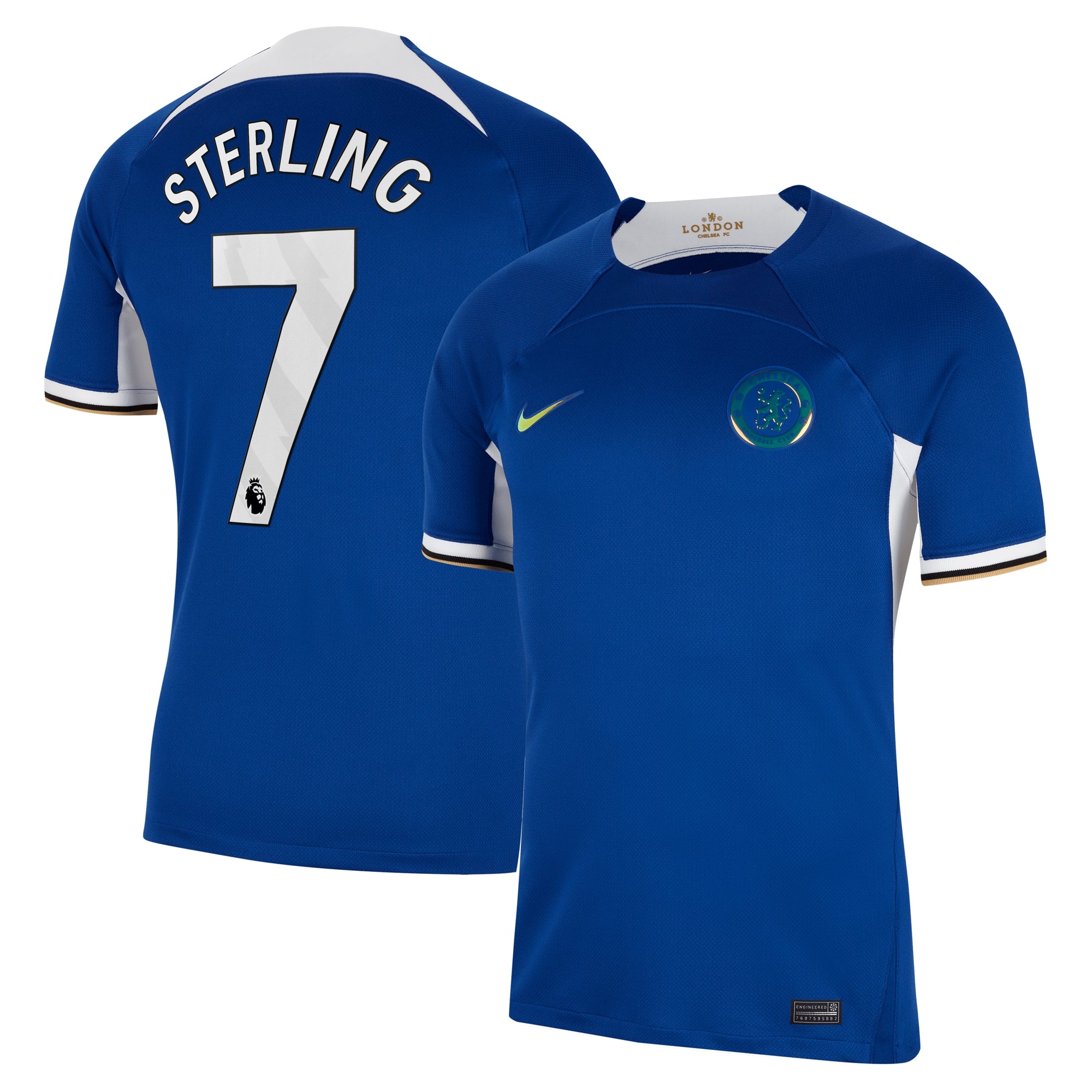 Raheem Sterling Chelsea Nike 2023/24 Third Stadium Replica Player Jersey - Mint/Blue/Navy