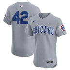 Chicago Cubs Nike Road 2024 Jackie Robinson Day Elite Jersey - Gray