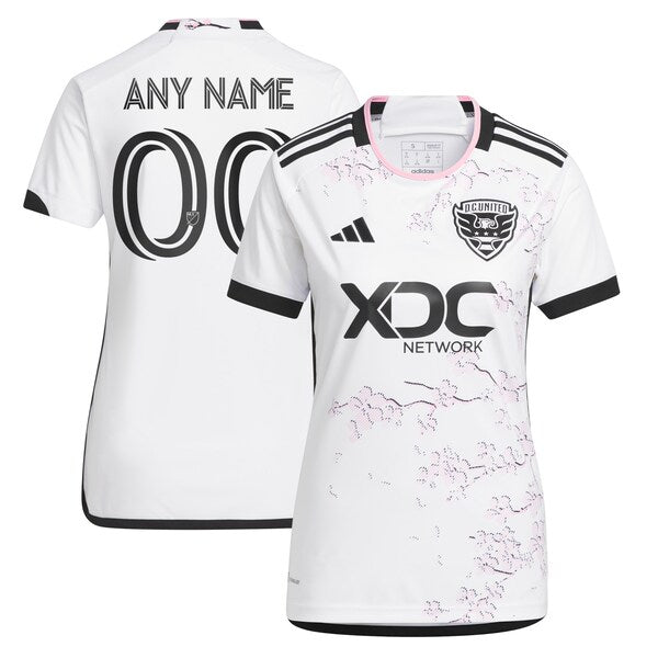 D.C. United adidas Women's 2024 The Cherry Blossom Kit Replica Custom Jersey - White