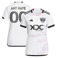 D.C. United adidas Women's 2024 The Cherry Blossom Kit Replica Custom Jersey - White