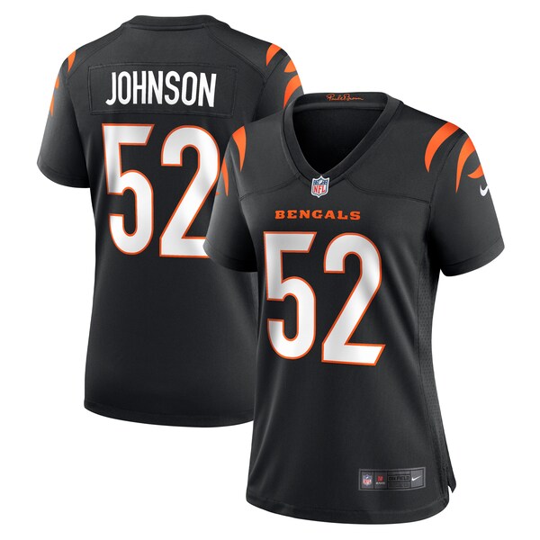 Cedric Johnson Cincinnati Bengals Nike Women's  Game Jersey -  Black