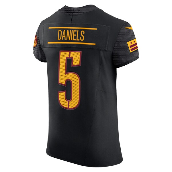 Jayden Daniels Washington Commanders Nike Alternate  Vapor F.U.S.E. Elite Jersey - Black/Burgundy