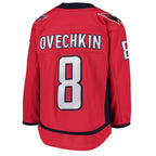 Alexander Ovechkin Washington Capitals Youth Home Premier Player Jersey - Red/Navy