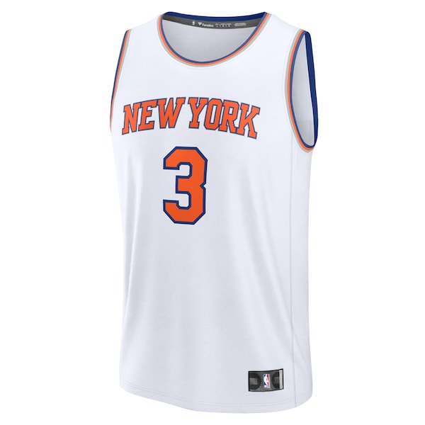 Josh Hart New York Knicks  Fast Break Replica Player Jersey - Association Edition - White