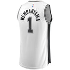 Victor Wembanyama San Antonio Spurs  Fast Break Replica Player Jersey - Association Edition - White/Black