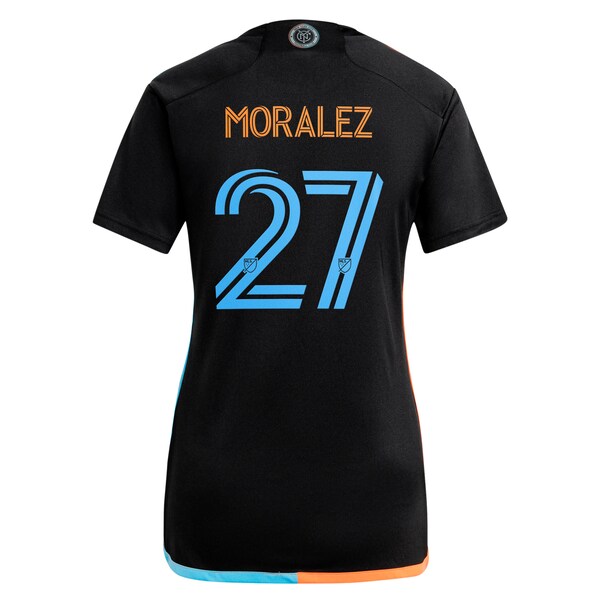 Maximiliano Moralez New York City FC adidas Women's 2024 24/7 Kit Replica Player Jersey - Black