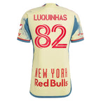 Luquinhas New York Red Bulls adidas 2024 Daniel Patrick Kit Authentic Jersey - Yellow