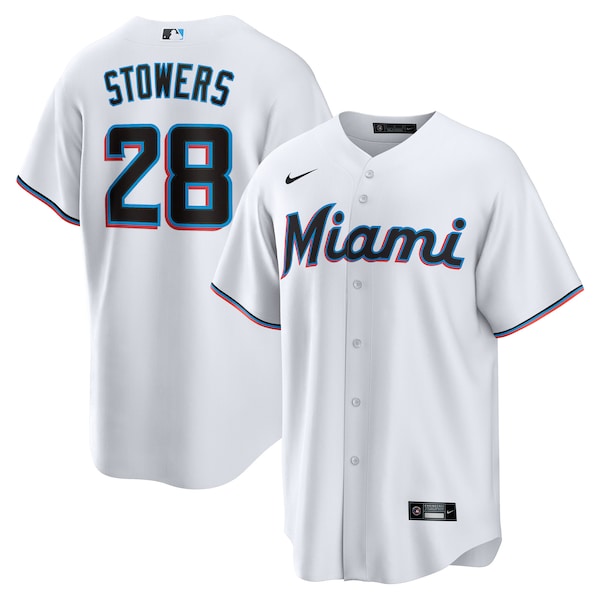 Kyle Stowers Miami Marlins Nike  Youth Home Replica Jersey - White