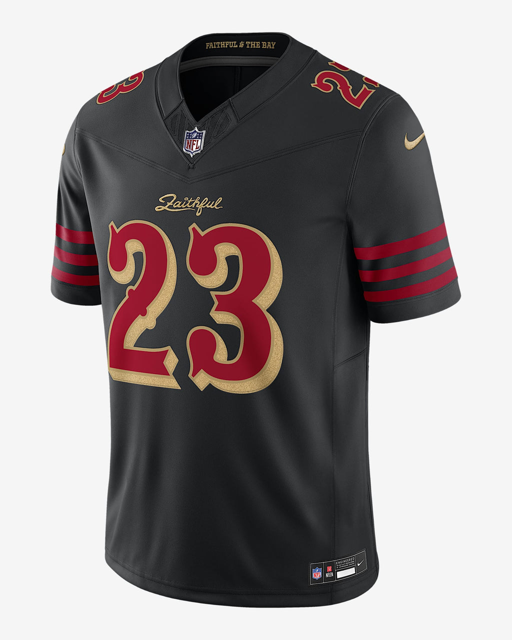 Youth Christian McCaffrey San Francisco 49ers Nike 2025 RIVALRIES Vapor F.U.S.E. Limited Jersey - Black