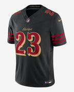 Youth Christian McCaffrey San Francisco 49ers Nike 2025 RIVALRIES Vapor F.U.S.E. Limited Jersey - Black