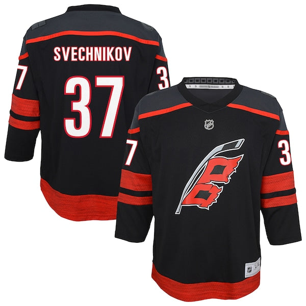 Andrei Svechnikov Carolina Hurricanes Youth Alternate Replica Player Jersey - Black