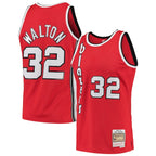 Bill Walton Portland Trail Blazers 1976/77 Hardwood Classics Swingman Jersey - Red