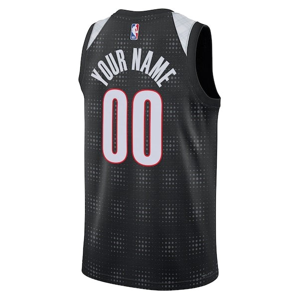Portland Trail Blazers Nike Unisex 2024/25 Custom Swingman Jersey - City Edition - Black