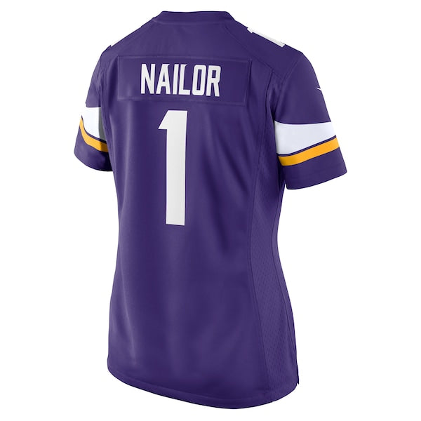 Jalen Nailor Minnesota Vikings Nike Women's Team Game Jersey -  Purple