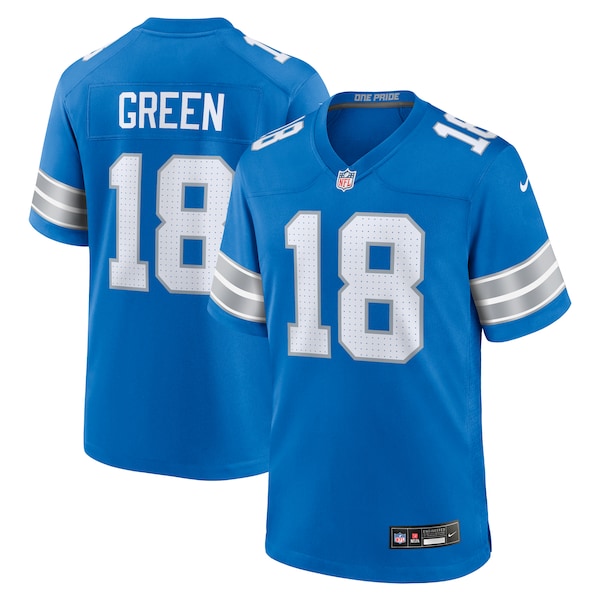 Antoine Green Detroit Lions Nike Team Game Jersey -  Blue