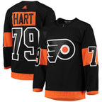 Carter Hart Philadelphia Flyers adidas Alternate Primegreen Authentic Player Jersey - Black