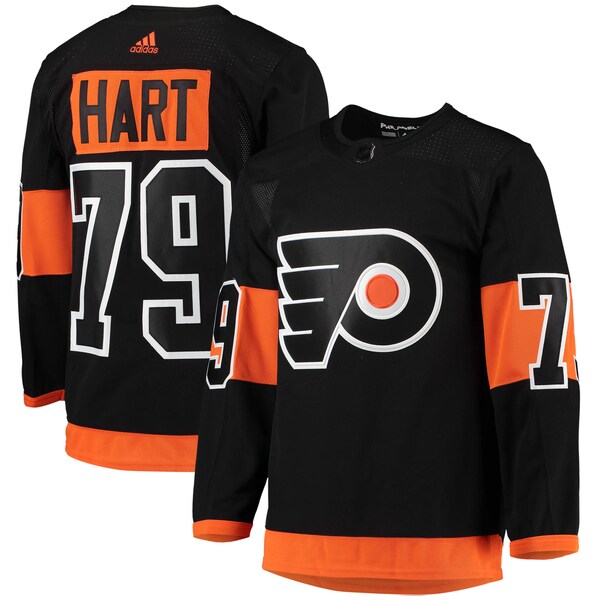 Carter Hart Philadelphia Flyers adidas Alternate Primegreen Authentic Player Jersey - Black