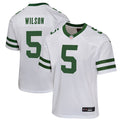 Garrett Wilson New York Jets Nike Youth Game Jersey - Legacy White/Black/Green