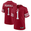 Ricky Pearsall San Francisco 49ers Nike Team Game Jersey -  Scarlet