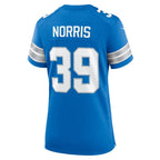Morice Norris Detroit Lions Nike Women's Game Jersey -  Blue