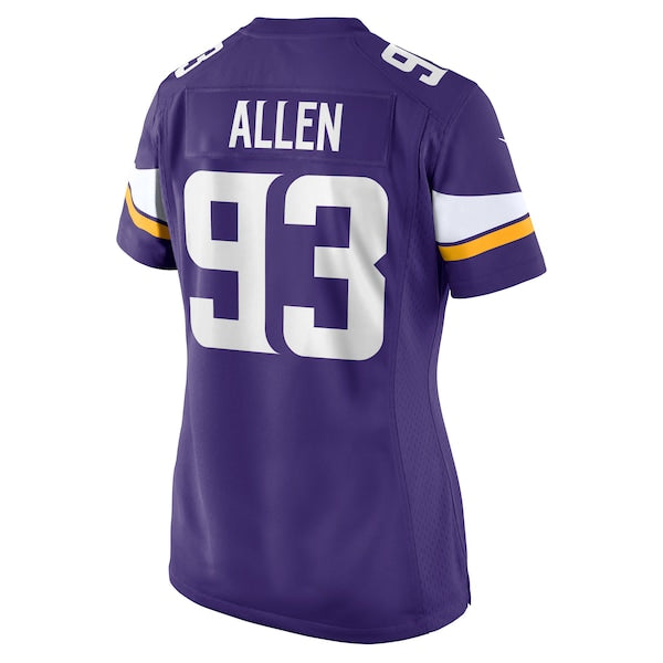 Jonathan Allen Minnesota Vikings Nike Women's Team Game Jersey -  Purple
