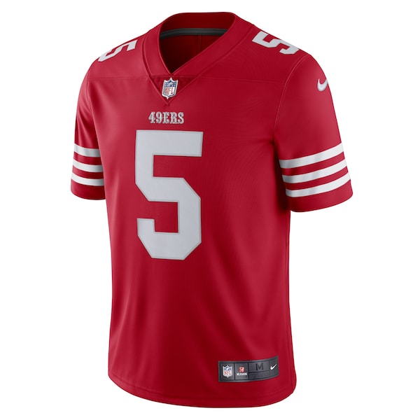 Trey Lance San Francisco 49ers Nike Vapor Limited Jersey - Scarlet/Red/White
