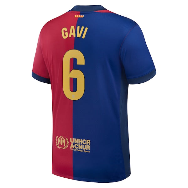 Gavi Barcelona Nike 2024/25 Home Replica Player Jersey - Royal