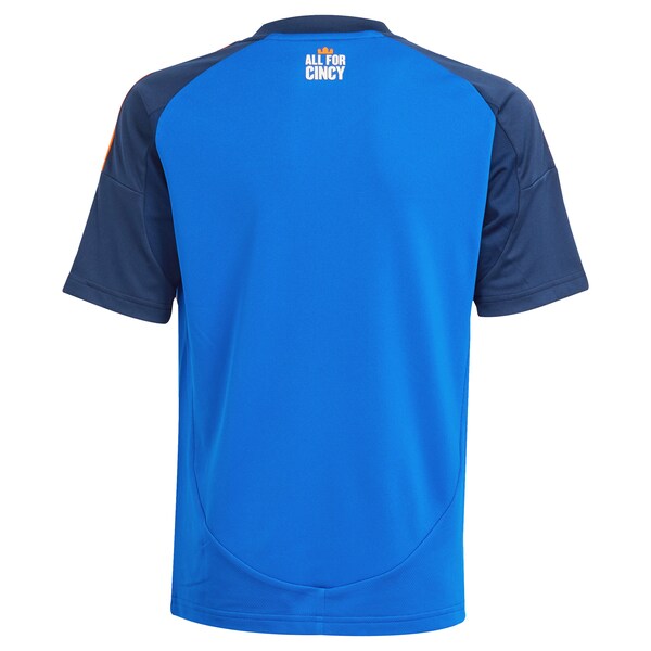 FC Cincinnati adidas Youth 2025 Orange and Blue Legacy Kit Replica Jersey - Blue