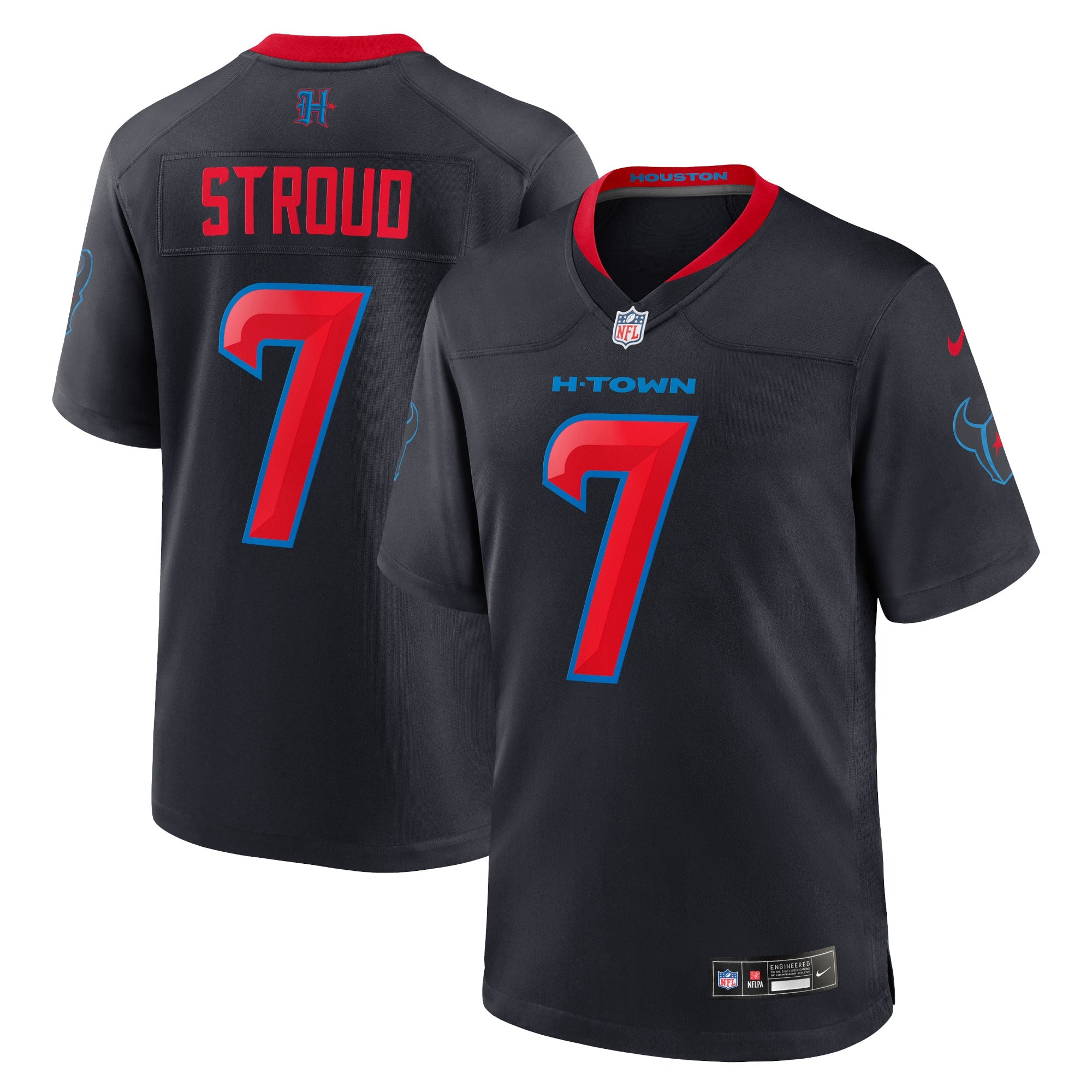 C.J. Stroud Houston Texans Nike Alternate Game Jersey - Red/Navy/White