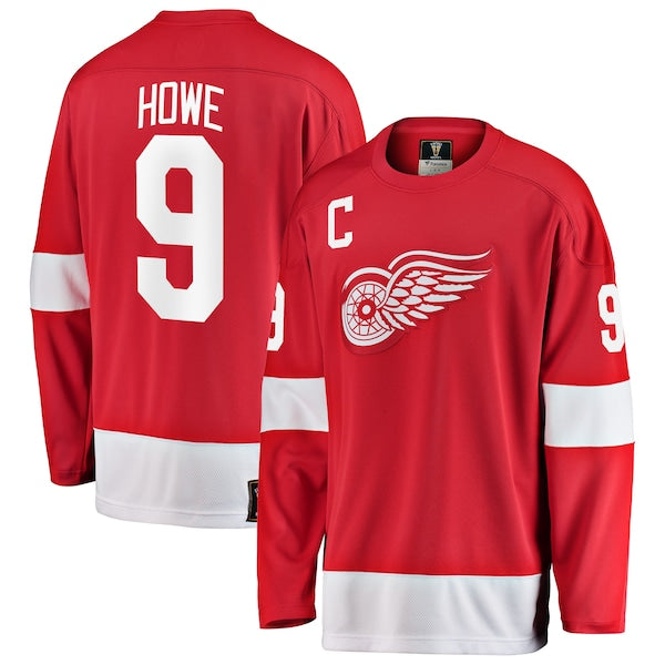 Gordie Howe Detroit Red Wings  Premier Breakaway Retired Player Jersey - Red