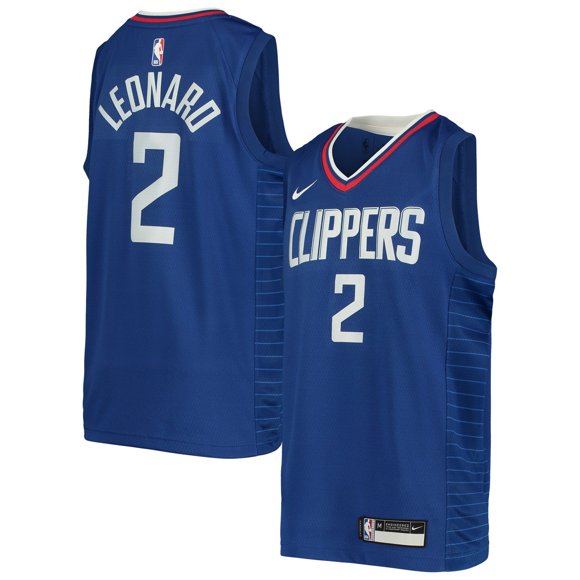 Kawhi Leonard LA Clippers Nike Youth 2020/21 Swingman Jersey - Association Edition - White/Royal