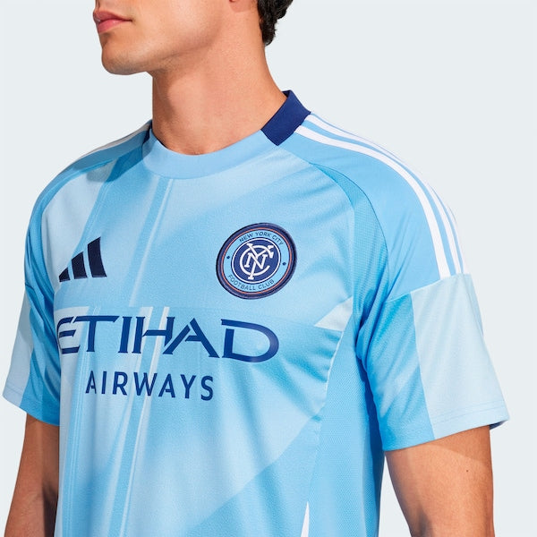 New York City FC adidas 2025 The Excelsior Kit Replica Jersey - Light Blue