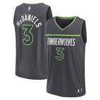 Jaden McDaniels Minnesota Timberwolves  Youth Fast Break Replica Player Jersey - Statement Edition - Black