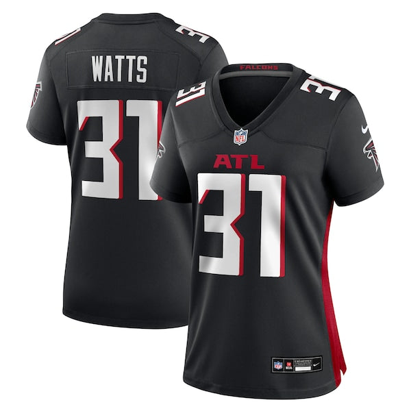 Xavier Watts Atlanta Falcons Nike Women's Team Game Jersey -  Black