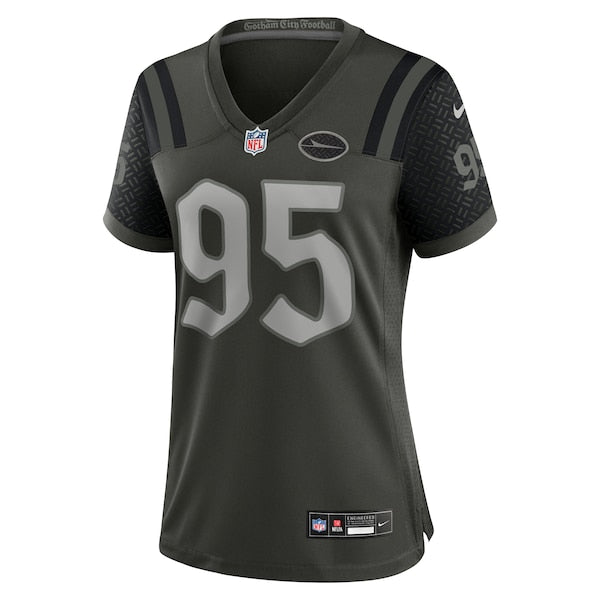 Quinnen Williams New York Jets Nike Women's 2025 Rivalries Collection Game Jersey - Gotham Green