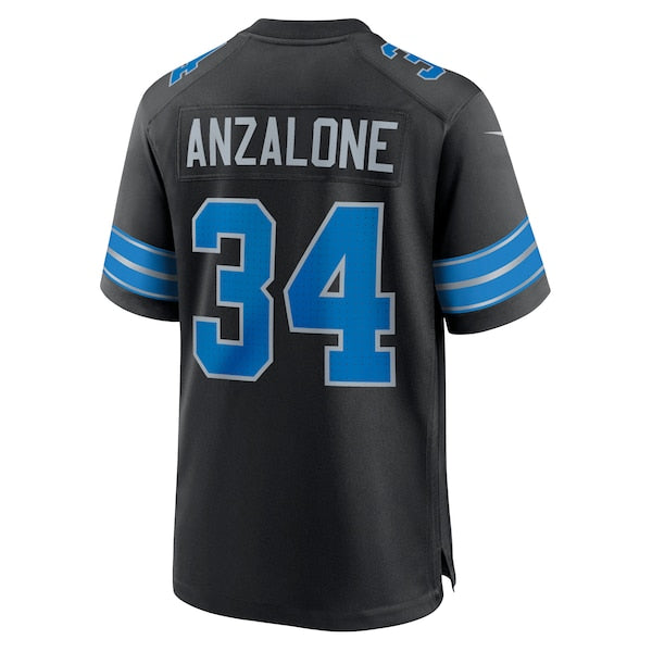 Alex Anzalone Detroit Lions Nike 2nd Alternate Game Jersey - Black/Blue