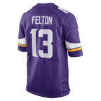 Tai Felton Minnesota Vikings Nike Team Game Jersey -  Purple