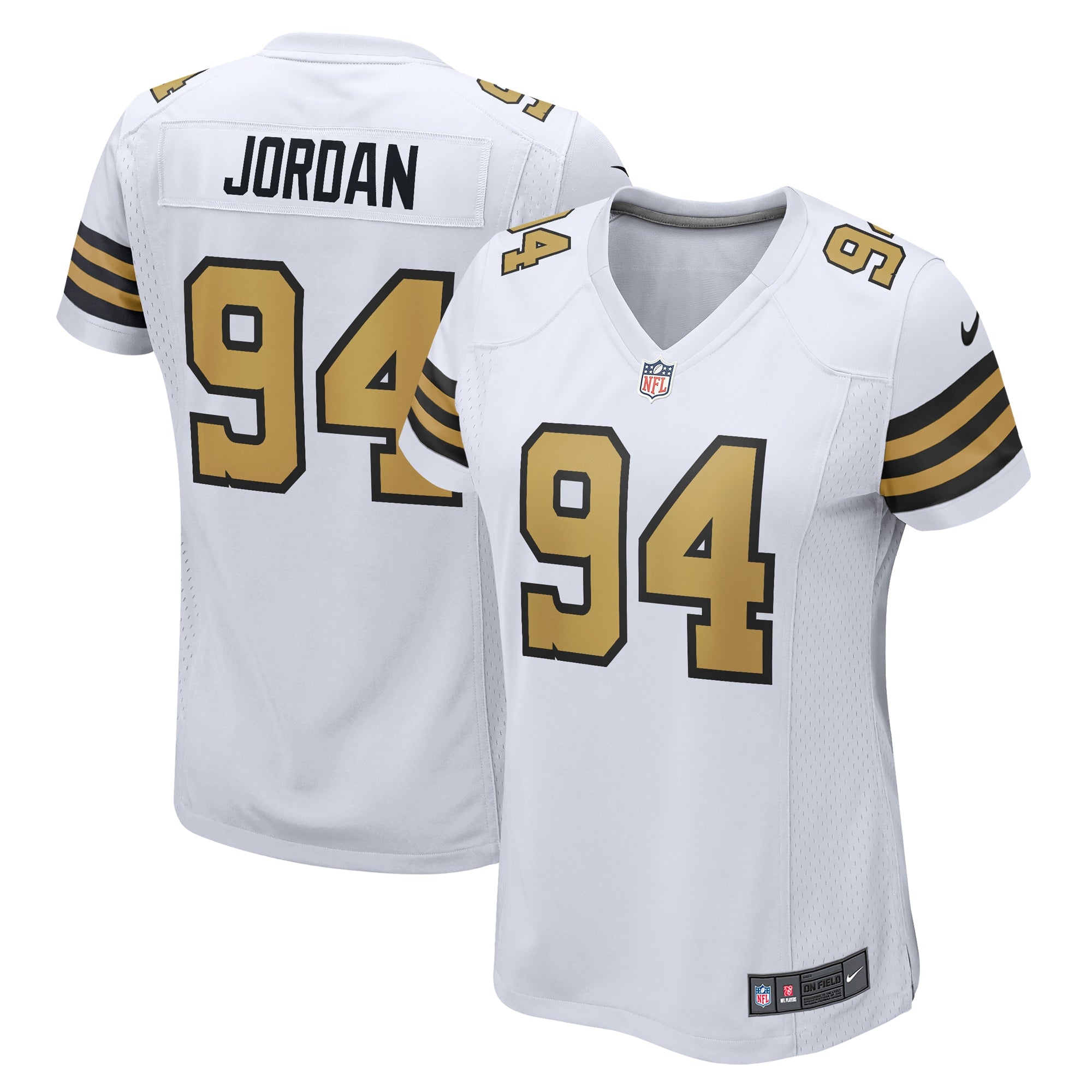 Cameron Jordan New Orleans Saints Nike Women's Team Game Jersey -  Black/White