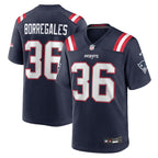 Andres Borregales New England Patriots Nike Team Game Jersey -  Navy