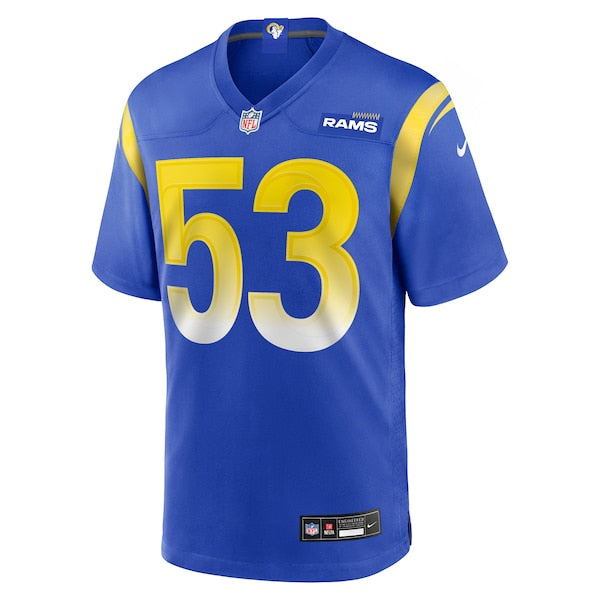 Nate Landman Los Angeles Rams Nike Team Game Jersey -  Royal