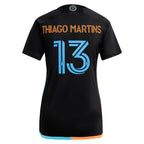Thiago Martins New York City FC adidas Women's 2024 24/7 Kit Replica Player Jersey – Black