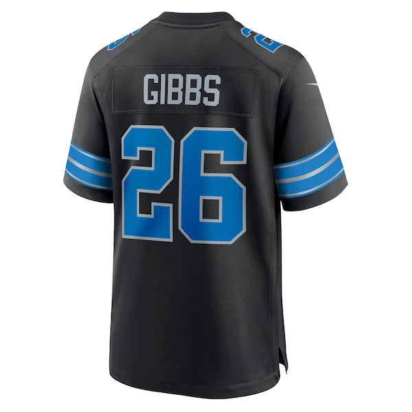 Jahmyr Gibbs Detroit Lions Nike 2nd Alternate Game Jersey - Black