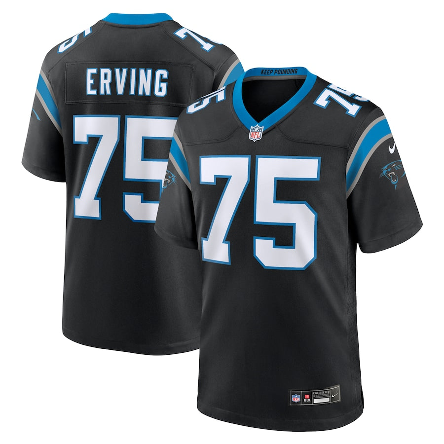 Cameron Erving Carolina Panthers Nike Team Game Jersey - Black